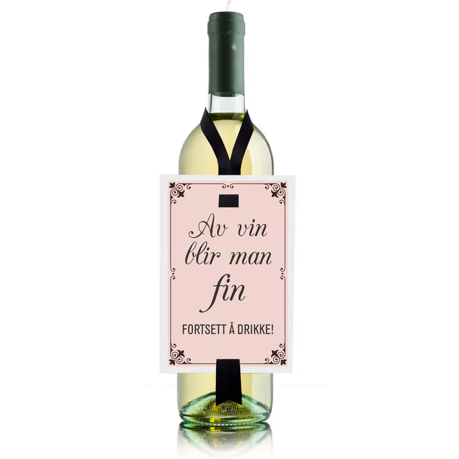 Hovedbilde Av vin blir man fin - Vinkort