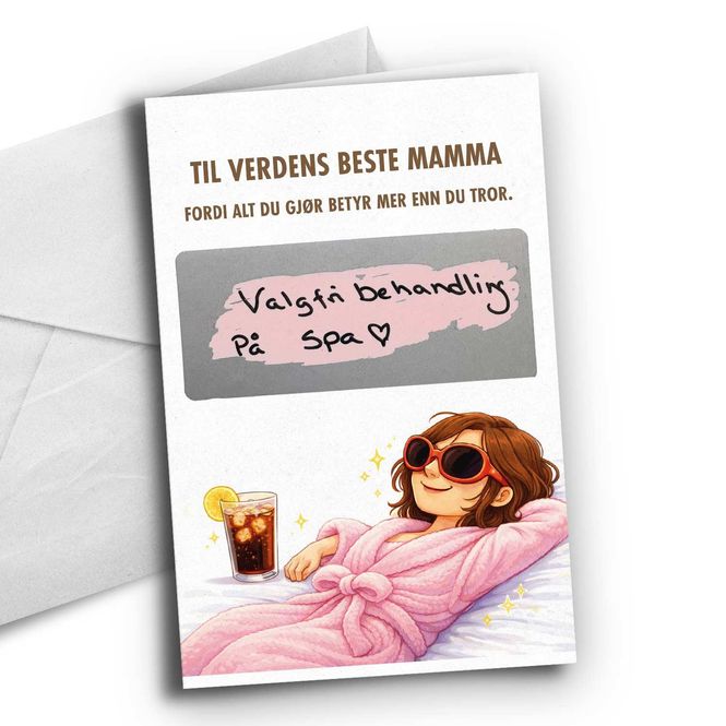 Hovedbilde Chill mamma- kort med skrapefelt