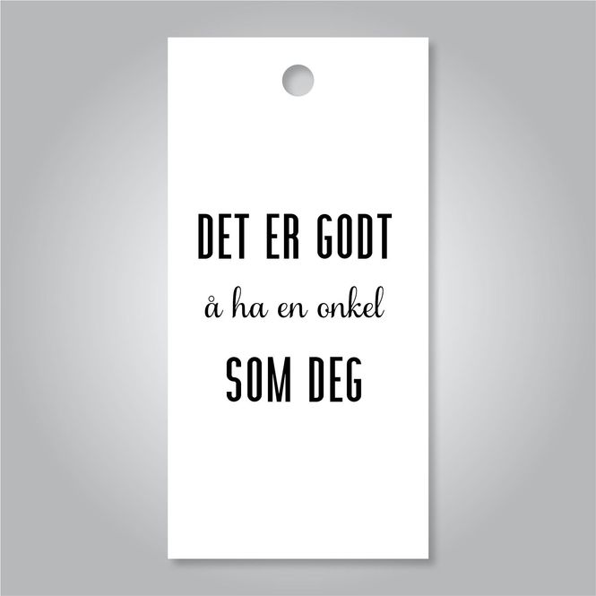 Hovedbilde Det er godt å ha en onkel som deg 