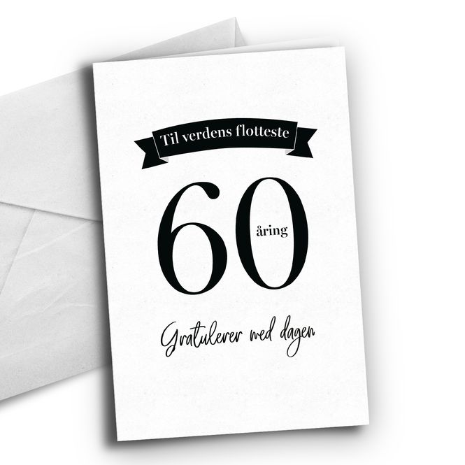 Hovedbilde 60 åring - Bursdagskort