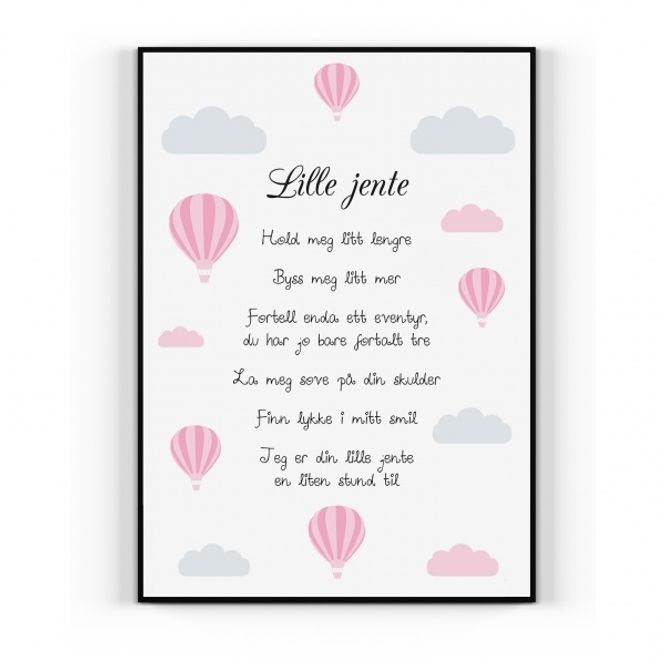 Hovedbilde Plakat: Lille jente 