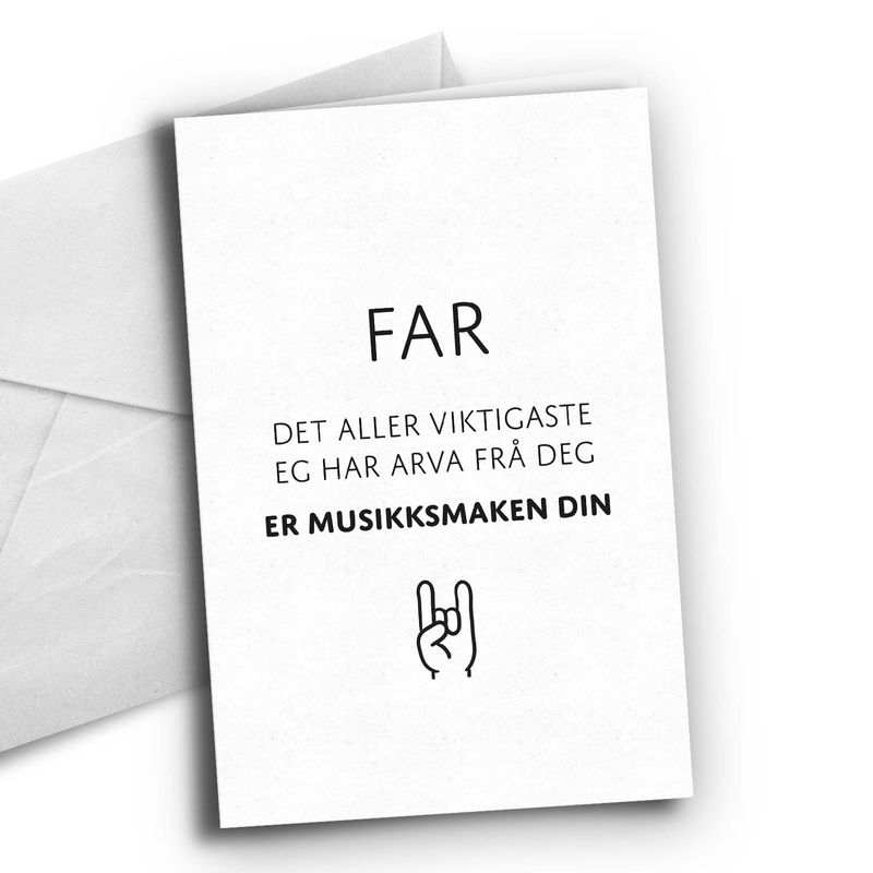 Nynorsk: Fars musikksmak