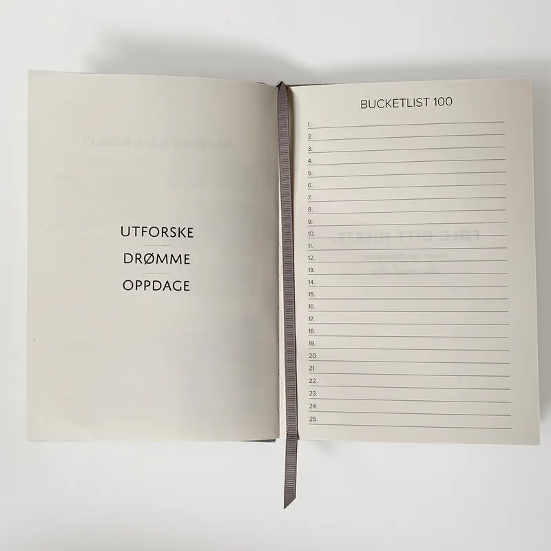 the Bucket List journal