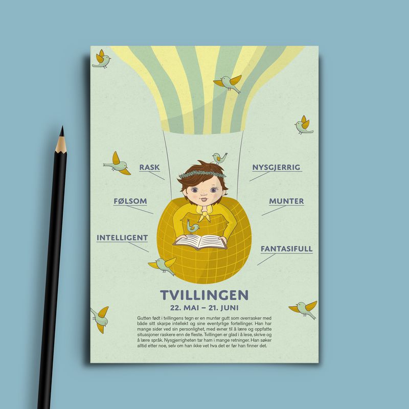 Bursdagskort Tvilling Gutt