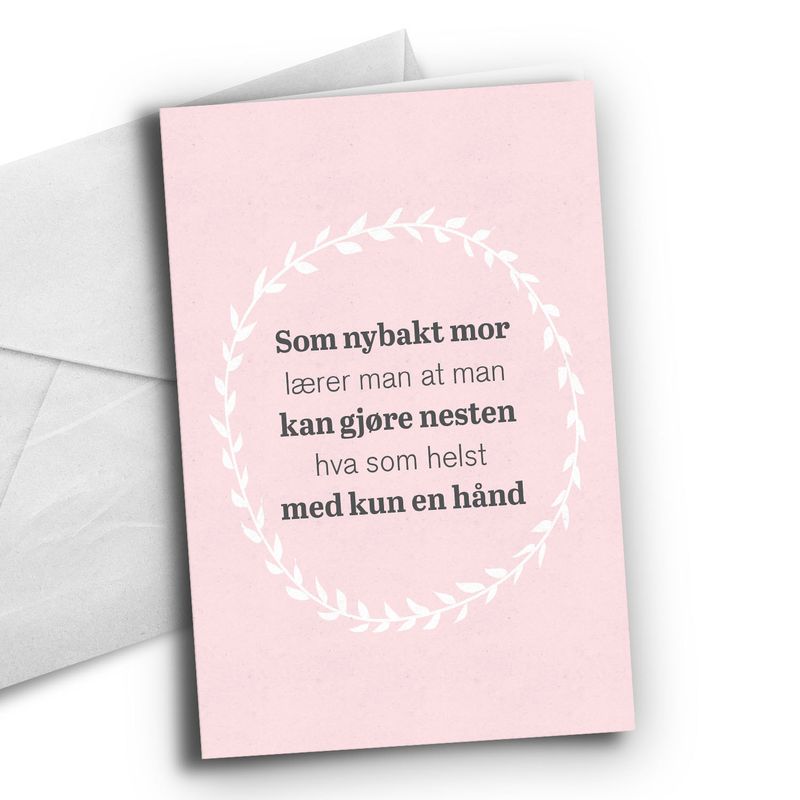 Kort: Nybakt mor