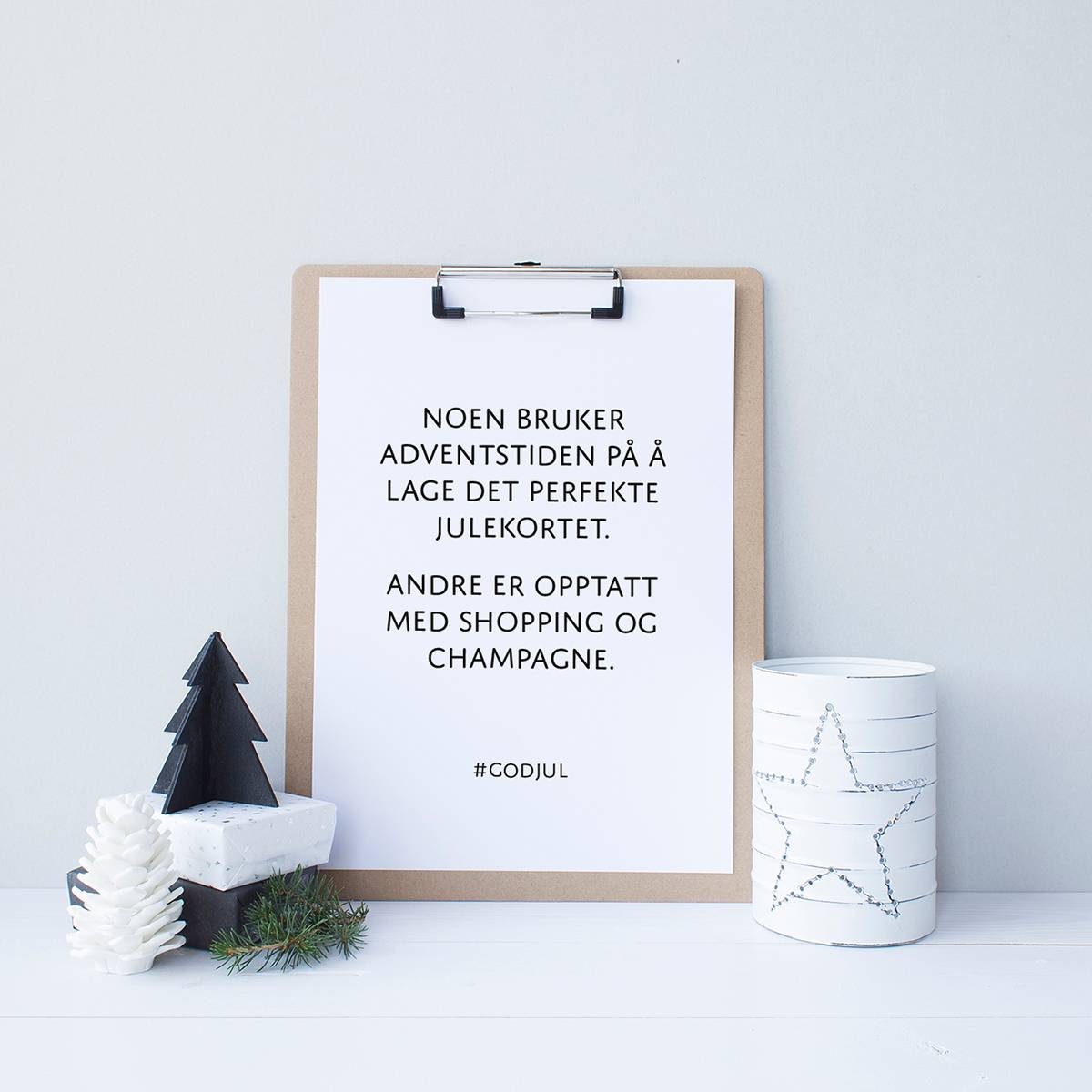 Julekort: Adventstiden