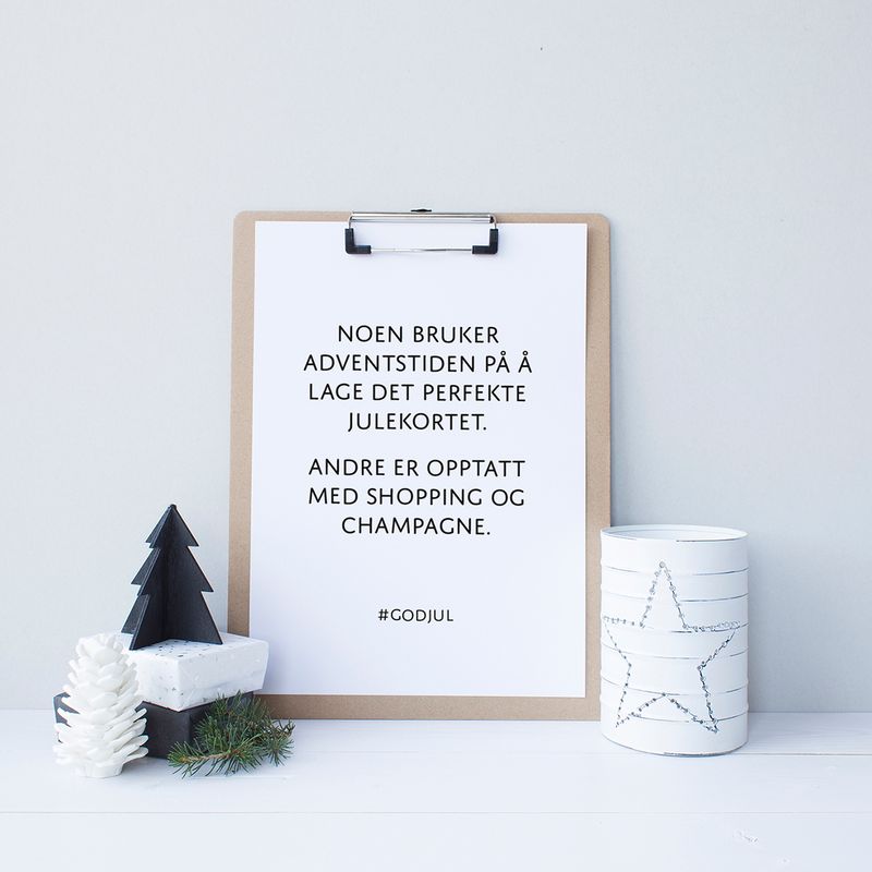 Julekort: Adventstiden