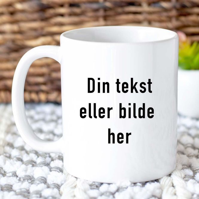 Hovedbilde Kopp 'Din tekst/bilde' 