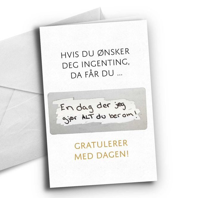 Hovedbilde Hvis du ønsker deg ingenting - med skrapefelt