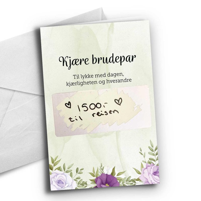 Brudepar - med skrapefelt