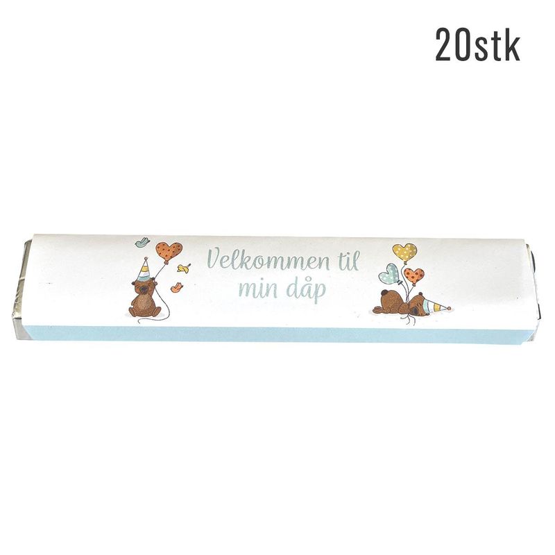 Kinder omslag: Dåp blå