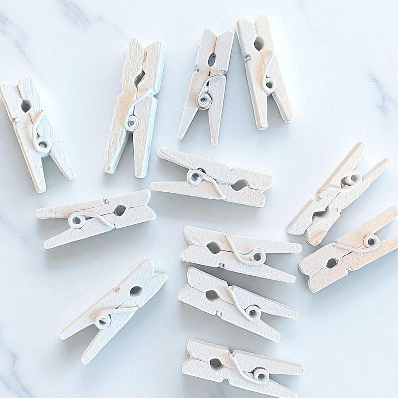 Treklyper hvit - 30stk