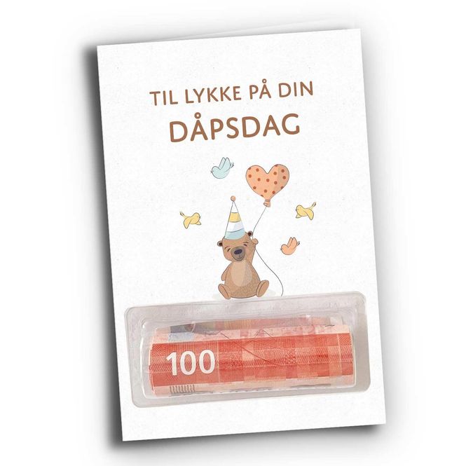 Hovedbilde Dåpsdagskort - med pengeholder