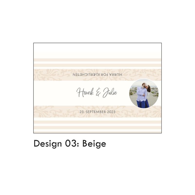 Kinder omslag bryllup med personlig bilde/tekst 