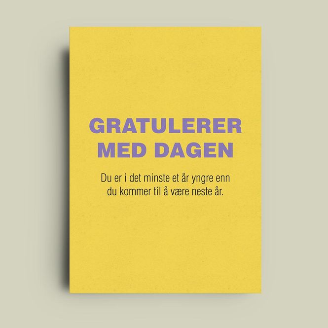Hovedbilde Yngre enn neste år- enkelt kort