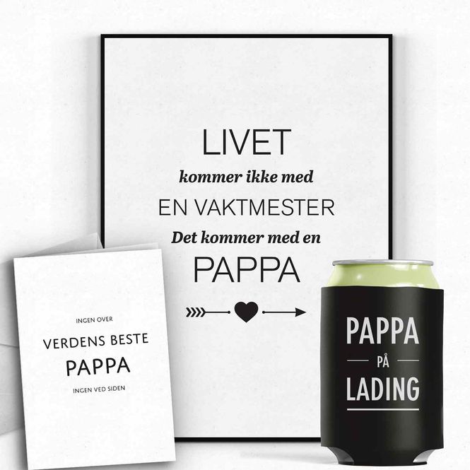 Hovedbilde PAKKEPRIS Pappa Vaktmester, kort og bokskjøler