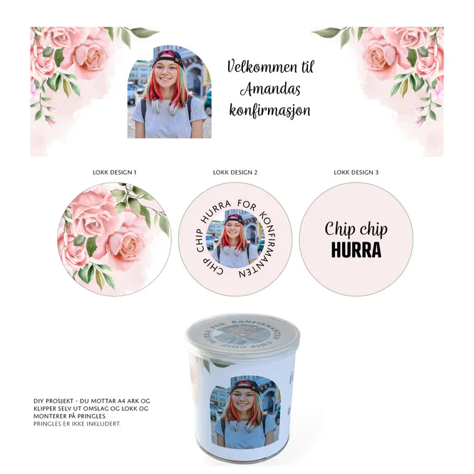 Hovedbilde Pringles omslag rosa roser