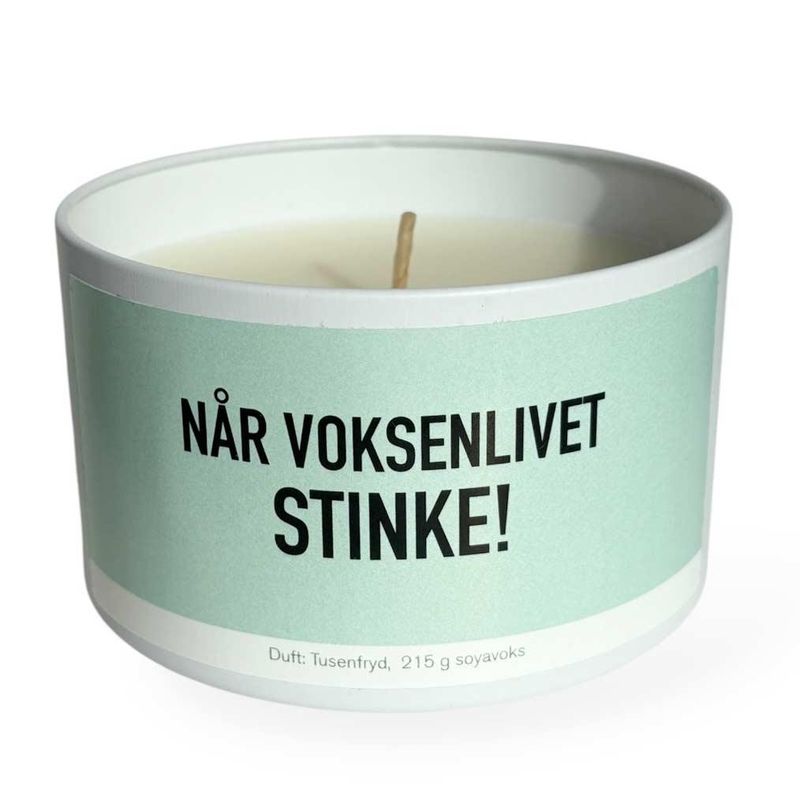 Duftlys - Voksenlivet stinke