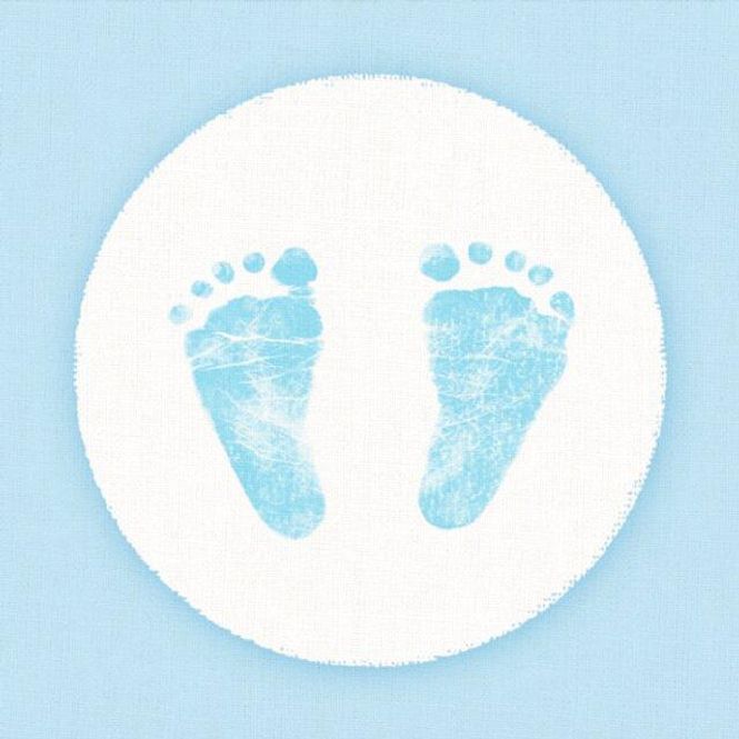 Hovedbilde Lunsjserviett: Baby Steps Blå