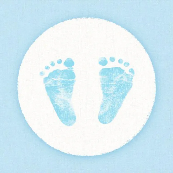 Hovedbilde Lunsjserviett: Baby Steps Blå
