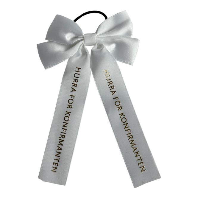Hovedbilde 20stk Konfirmanten hvit gavesløyfe