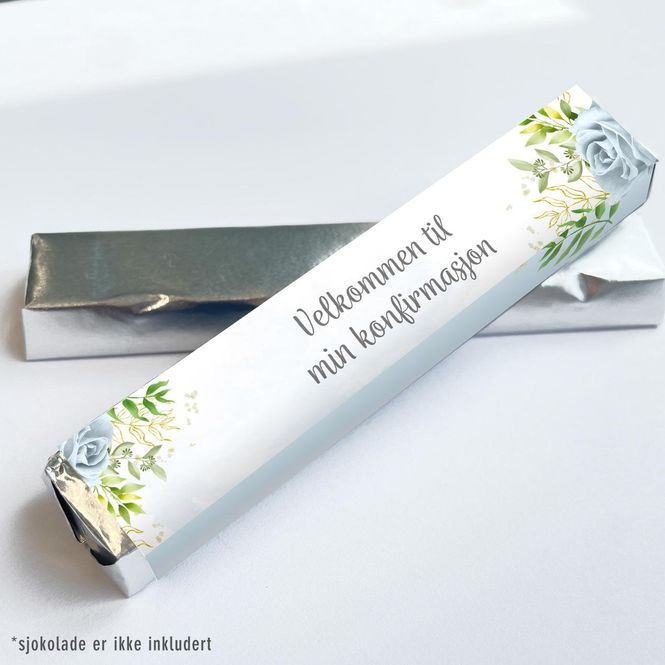 Hovedbilde Kinder omslag: Konfirmasjon blå rose