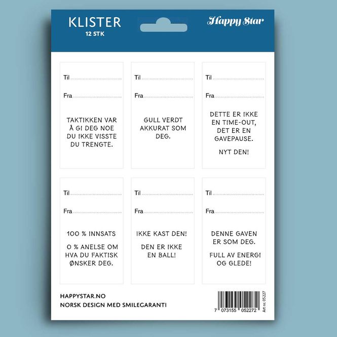 Hovedbilde Klister til-og-fra etiketter - Sportyhumor