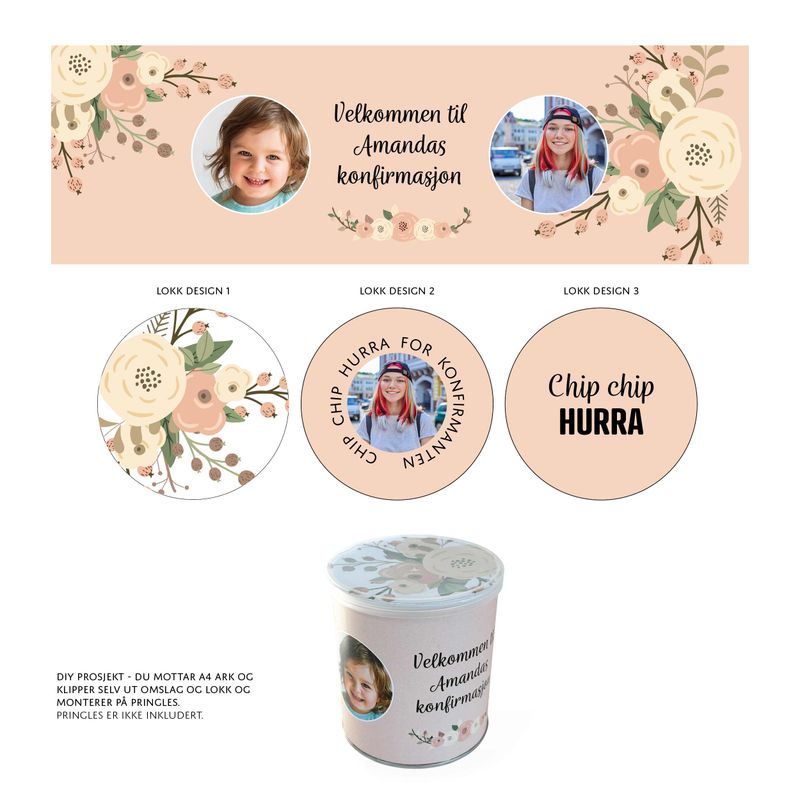 Pringles omslag fersken