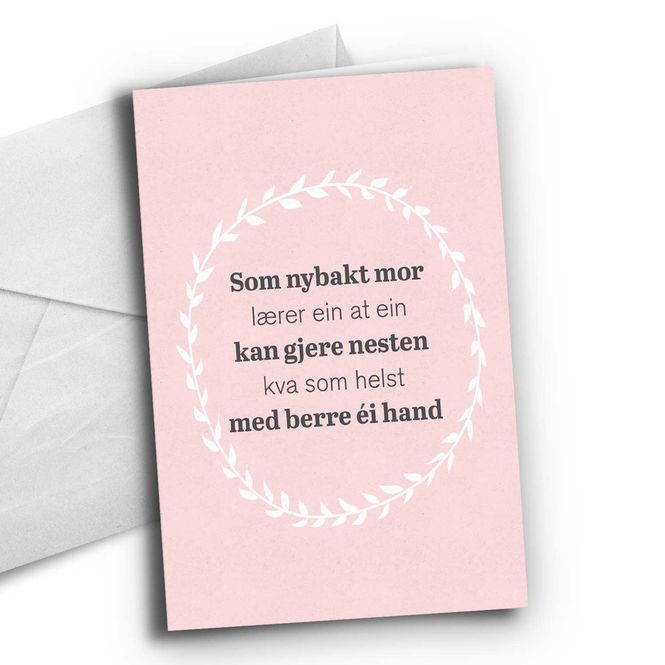 Hovedbilde Nynorsk: Nybakt mor