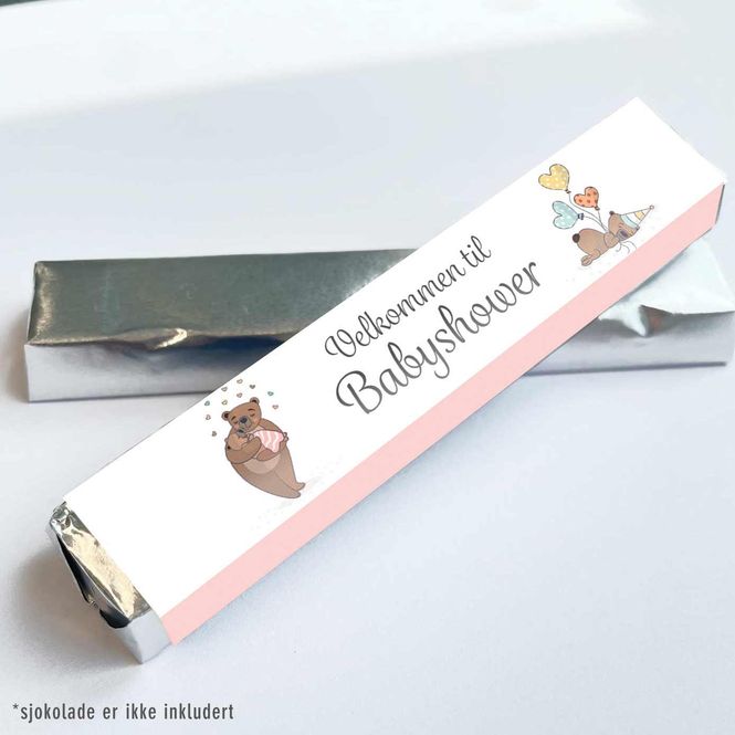 Hovedbilde Kinder omslag: Babyshower rosa