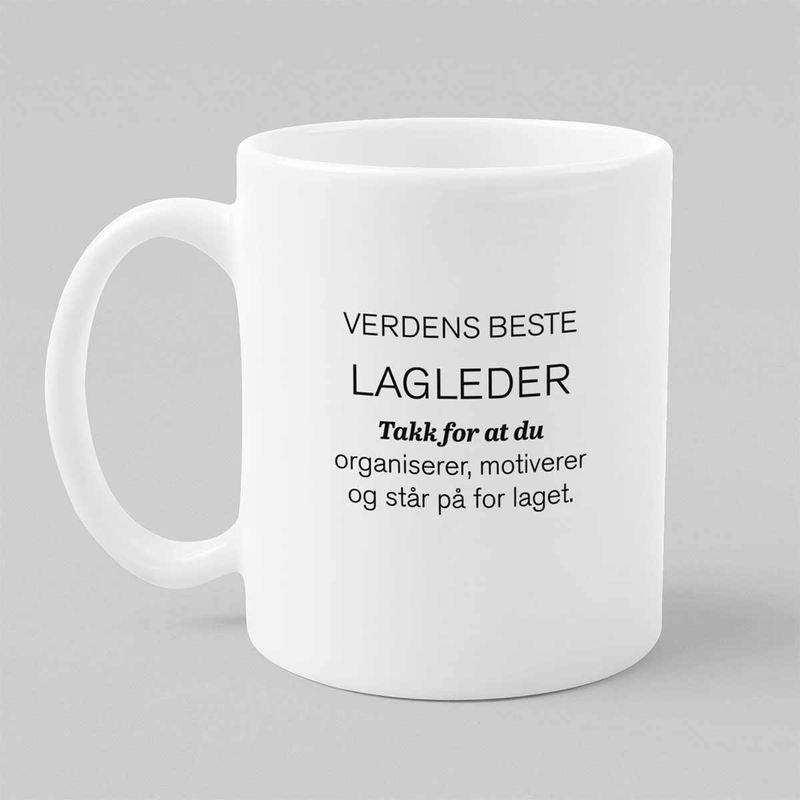 Kopp Verdens beste lagleder
