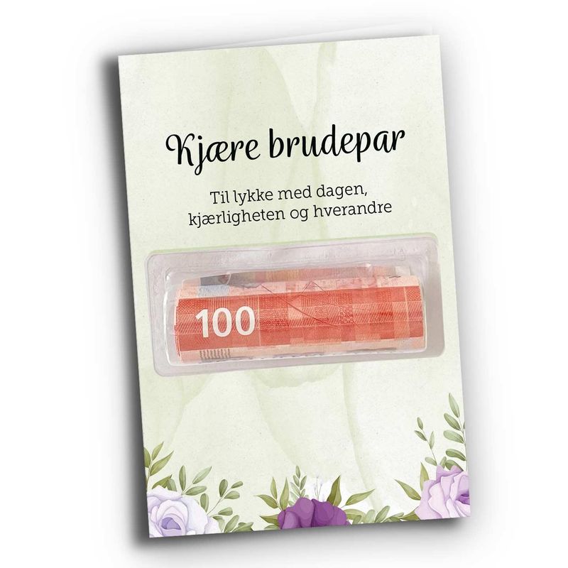 Brudepar - med pengeholder